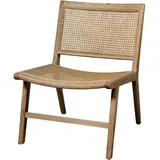 Chic Antique Loungesessel Rennes aus Rattan und Gummibaumholz, 57 x 62 x 79 cm