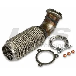 HJS Reparaturrohr, Katalysator Flexrohr, Abgasanlage Katalysator,Flexrohr, hinten  für MERCEDES-BENZ (246.490.07.10) (A246.490.07.10) 91 13 1566