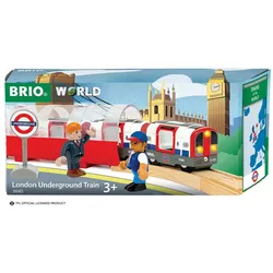 BRIO World – 36085 Trains of the World Londoner U-Bahn mit Licht und Sound