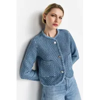 richroyal Jeansblazer Mit eingefasster Kante, Gr. 40,