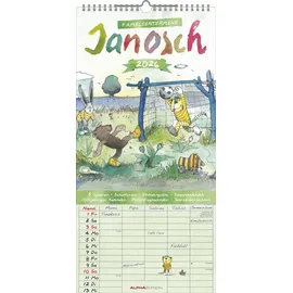 ALPHA EDITION GmbH & Co. KG 5 Spalten Familienkalender Gelb 2026