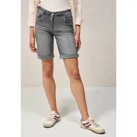 Cecil Style Scarlett Shorts GreyWashed (mid grau used wash), 33, - 33