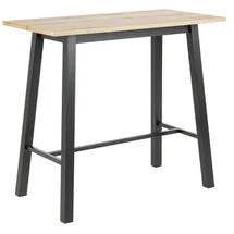 ac-design Bartisch Chara 117 x 105 x 58 cm Wildeiche / Braun