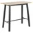 ac-design Bartisch Chara 117 x 105 x 58 cm Wildeiche / Braun