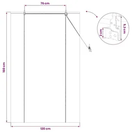 vidaXL Rollo Natur 120 x 160 cm Bambus/Braun