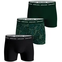 Björn Borg Boxershorts 3 Einheiten Schwarz/Grün XXL