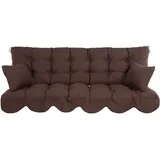 Auflagen-Set für Hollywoodschaukel 180 cm Sitzauflagen Gartenpolster Minorca
