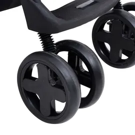vidaXL 2-in-1 Kinderwagen dunkelgrau und schwarz 10384
