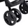 vidaXL 2-in-1 Kinderwagen dunkelgrau und schwarz 10384
