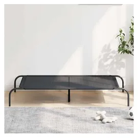 vidaXL Hundecouch Erhöht 130 x 80 cm Schwarz