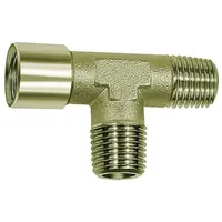 Riegler T-Stück, außen/außen/innen, G/R 3/4, SW 25, Messing vernickelt