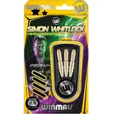 WINMAU Darts Champions Simon Whitlock Brass 22g Profi Steeltip Dartpfeile Set mit Flights und Schäfte