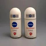 NIVEA Dry Comfort Deodorant Roll-On 2 x 50 ml