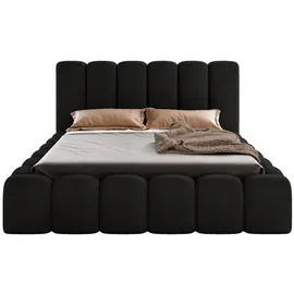 luxkor24 VELORA 160 x 200 cm Schwarz