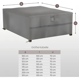 Sanzaro Abdeckung 135 x 135 x 70 cm Grau