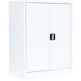 LÜLLMANN Stahlschrank 530317 signalweiß 80,0 x 38,3 x 100,0 cm, aufgebaut