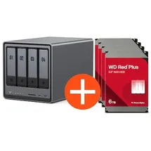 UGREEN NASync DXP4800 NAS System 4-Bay inkl. 4x WD NAS HDD - TB