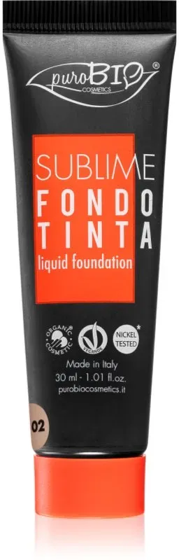 puroBIO Cosmetics Sublime Flüssiges Make-Up Farbton 02 30 ml