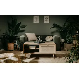Finori Couchtisch BALI Braun Eiche 100 x 46 x 60 cm