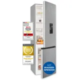 Exquisit KGC5265-70-WS-040D Kühl-Gefrierkombination (260 l, 1795 mm hoch, Inoxlook)