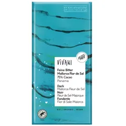 Vivani Feine Bitter Mallorca Flor de Sal 75% Cacao Panama bio