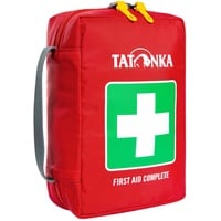 Tatonka First Aid Complete - Erste Hilfe Set mit umfangreichem Inhalt für 1 bis 4 Personen - U. a. Rettungsdecke, Checkliste und Spickzettel für die Erstversorgung - 18 x 12,5 x 5,5 cm - rot