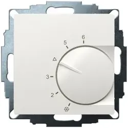 Eberle 191810224602 UP-Raumregler, RAL9016 glänzend 55x55, 5-30C, AC 24V, 1Öffner, 10 A, bei DC 24 V Schaltleistung 100 W, Temperaturabsenkung
