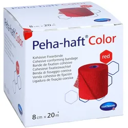 Peha-haft Color Fixierbinde 8 cmx20 m ro 1 St