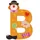 Sevi Holzbuchstabe B Clown (81738)