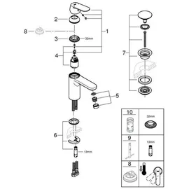 Grohe Eurosmart Cosmopolitan Einhandmischer Chrom