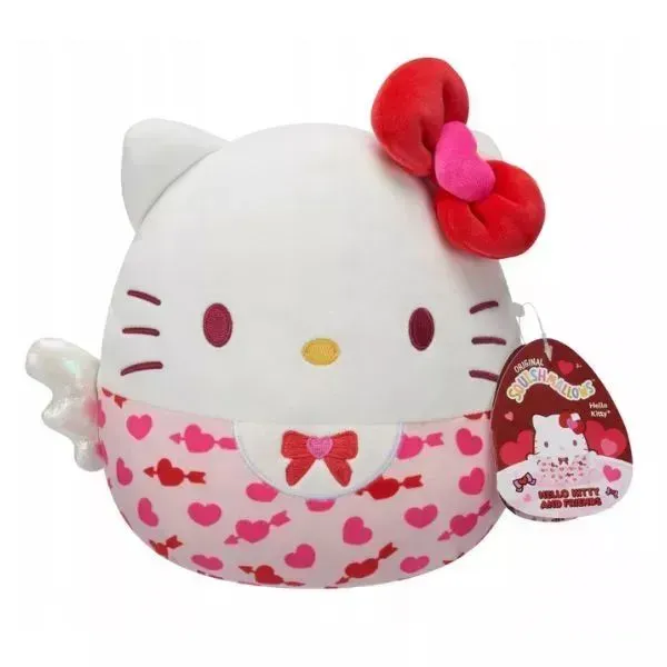 Squishmallows: Hello Kitty mit Herz Plüsch - 20 cm