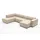 Atlantic Home Collection Wohnlandschaft Stoff U-Form 3-Sitzer Beige
