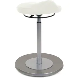 Mayer Sitzmöbel, Pendelhocker mit ergonomisch geformtem Komfortsitz 1101, Polarweiß, 1101_EF_30582