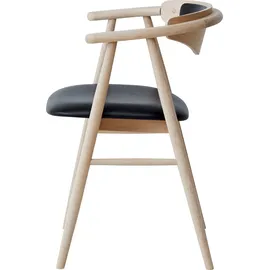 Hammel Furniture Holzstuhl Findahl by Hammel Tradition Leder beige