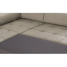 Switch Eckcouch Mikrofaser 3-Sitzer Grau