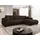 Mirjan24 Eckcouch Cord 5-Sitzer Braun