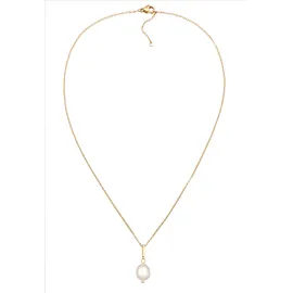 Elli Halskette Glasperle Anhänger Goldfarben/Messing