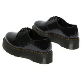 Dr. Martens 1461 Quad 3-eye Patent Lamper Leopard Embross Schuhe Black 38