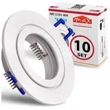 Maxkomfort Einbaustrahler 10er Pack rund weiß