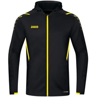 Jako Challenge Trainingsjacke mit Kapuze Kinder schwarz/citro 164