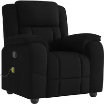vidaXL Massagesessel 4015712 Polyester 55 x 102 x 55 cm Schwarz mit Fernbedienung