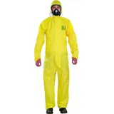 Ansell YY23T-00132-04 AlphaTec® 2300 PLUS - Modell 132 Chemikalienschutz, Gelb, L Kleider-Größe: L