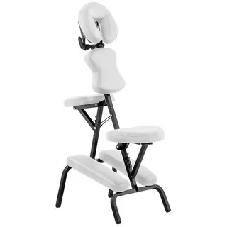 Physa Massageliege Massagestuhl Tattoostuhl Kosmetikstuhl klappbar Weiß Massagebank weiß