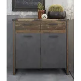 trendteam Kommode Prime, Old Used Wood Design grau, Shabby Look grau