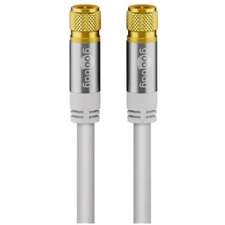 goobay Sat Antennenkabel (135 dB typ), 4x geschirmt,