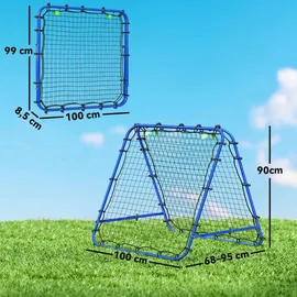 Homcom Baseball Rebounder faltbar blau