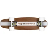 Ridge Cruiser Maple Holz Mini Number Four Skateboard, White, MPB-22-NR4