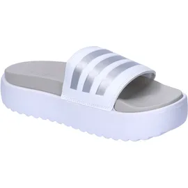 adidas Adilette Platform Badesandalen Cloud White / Zero Met / Grey One 40 2/3