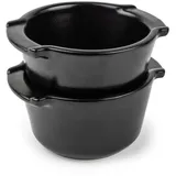 Peugeot Auflaufform schwarz Keramik, 200 ml, Satinschwarz