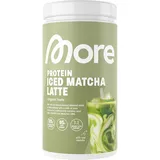 MORE Nutrition MORE Protein Iced Matcha Latte, 500g, Matcha Grünteepulver mit wertvollen Proteinen, wenig Zucker und Fett - made in Germany